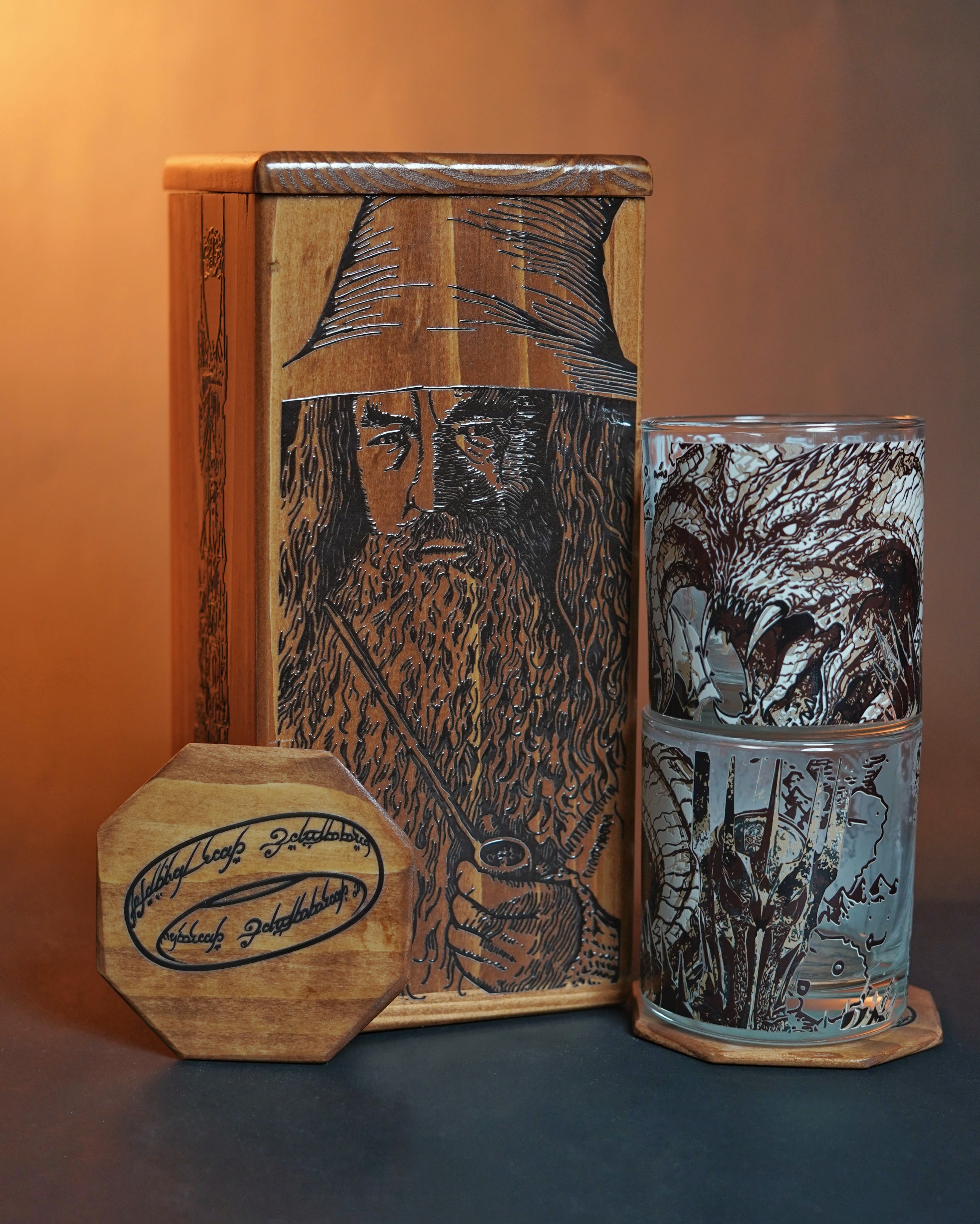 Lord of the Rings glass set