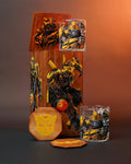 Set of 2 Whiskey Glasses - Bumblebee