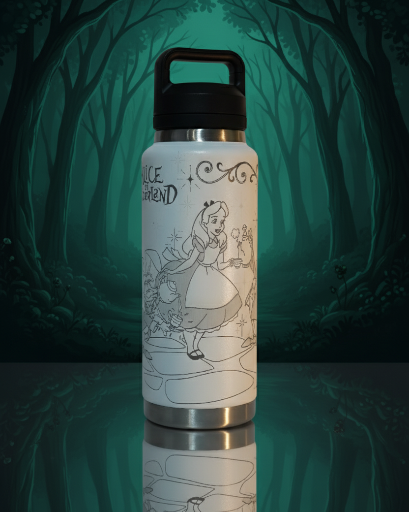 Botella térmica Alicia en el pais de las maravillas