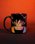Caneca e logotipo do Goku