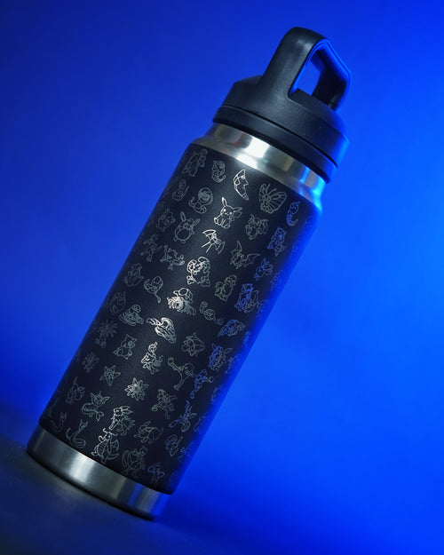 Thermal bottle with 150 Pokémon