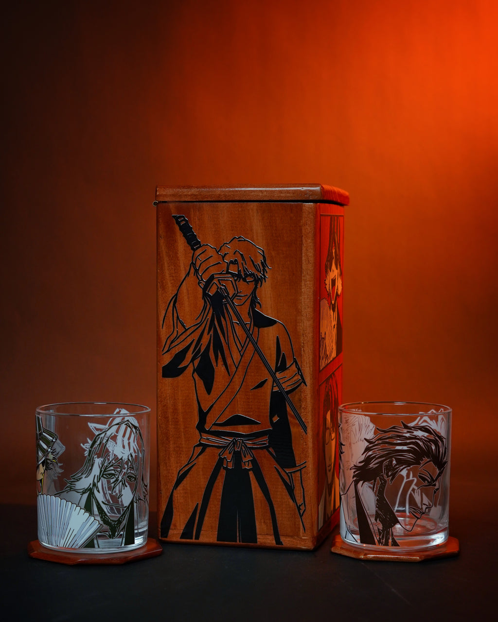 Set 2 Whiskeros Kisuke Urahara y Sosuke Aizen