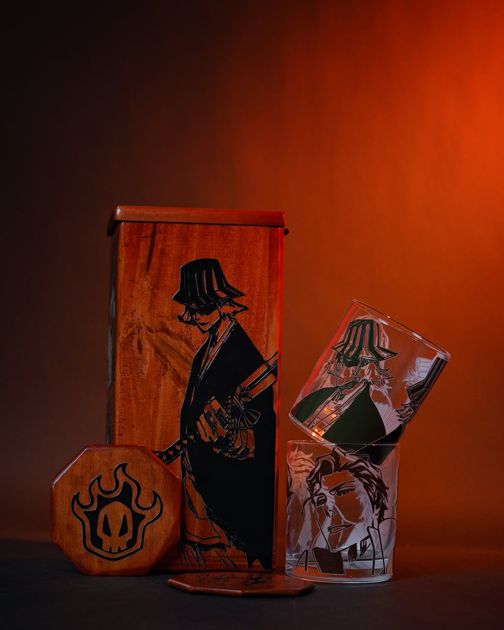 Set 2 Whiskeros Kisuke Urahara y Sosuke Aizen