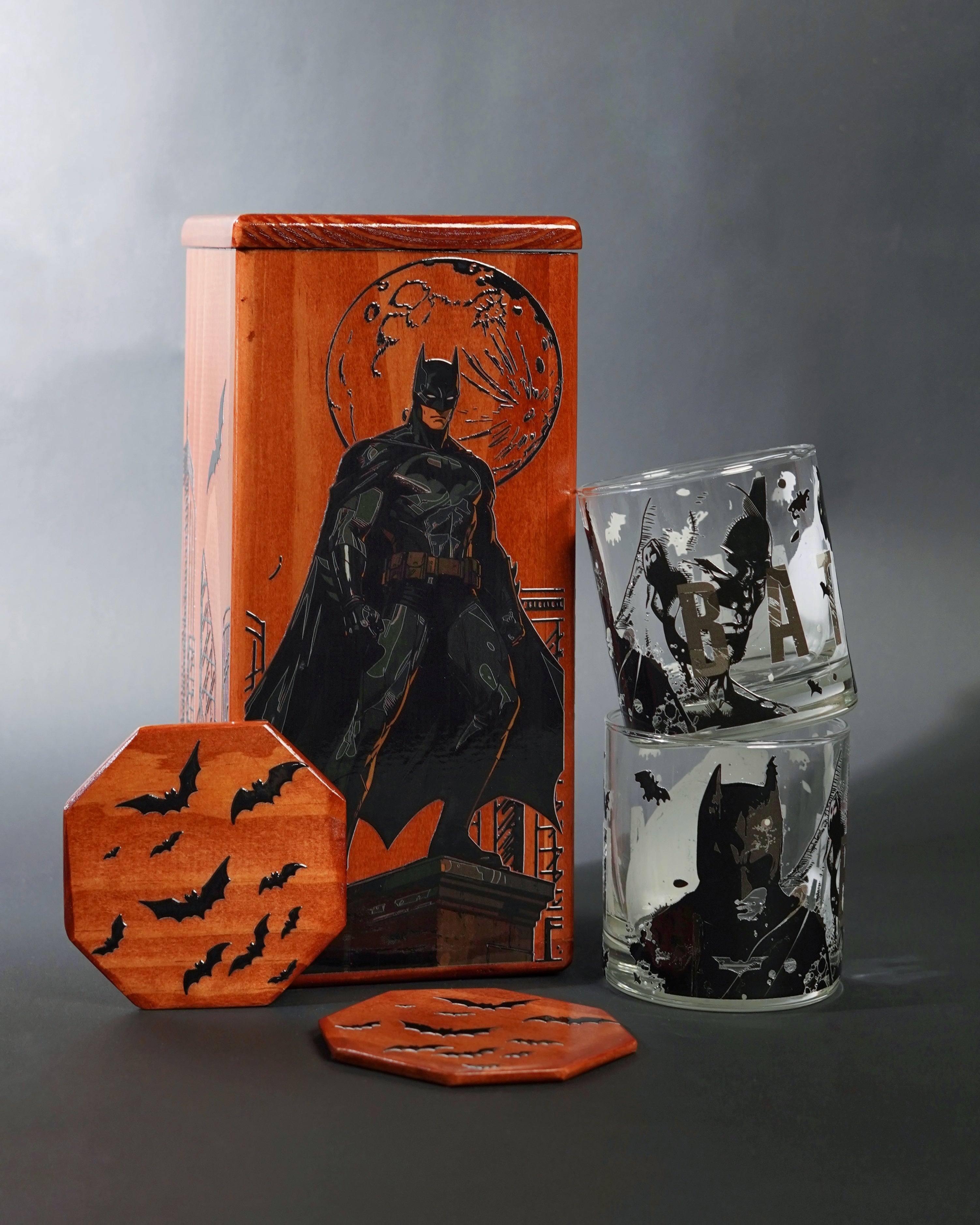 Set 2 Whiskeros Batman
