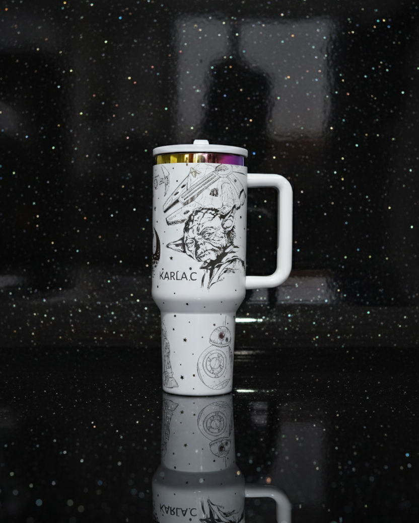 Tumbler Darth Vader y Yoda