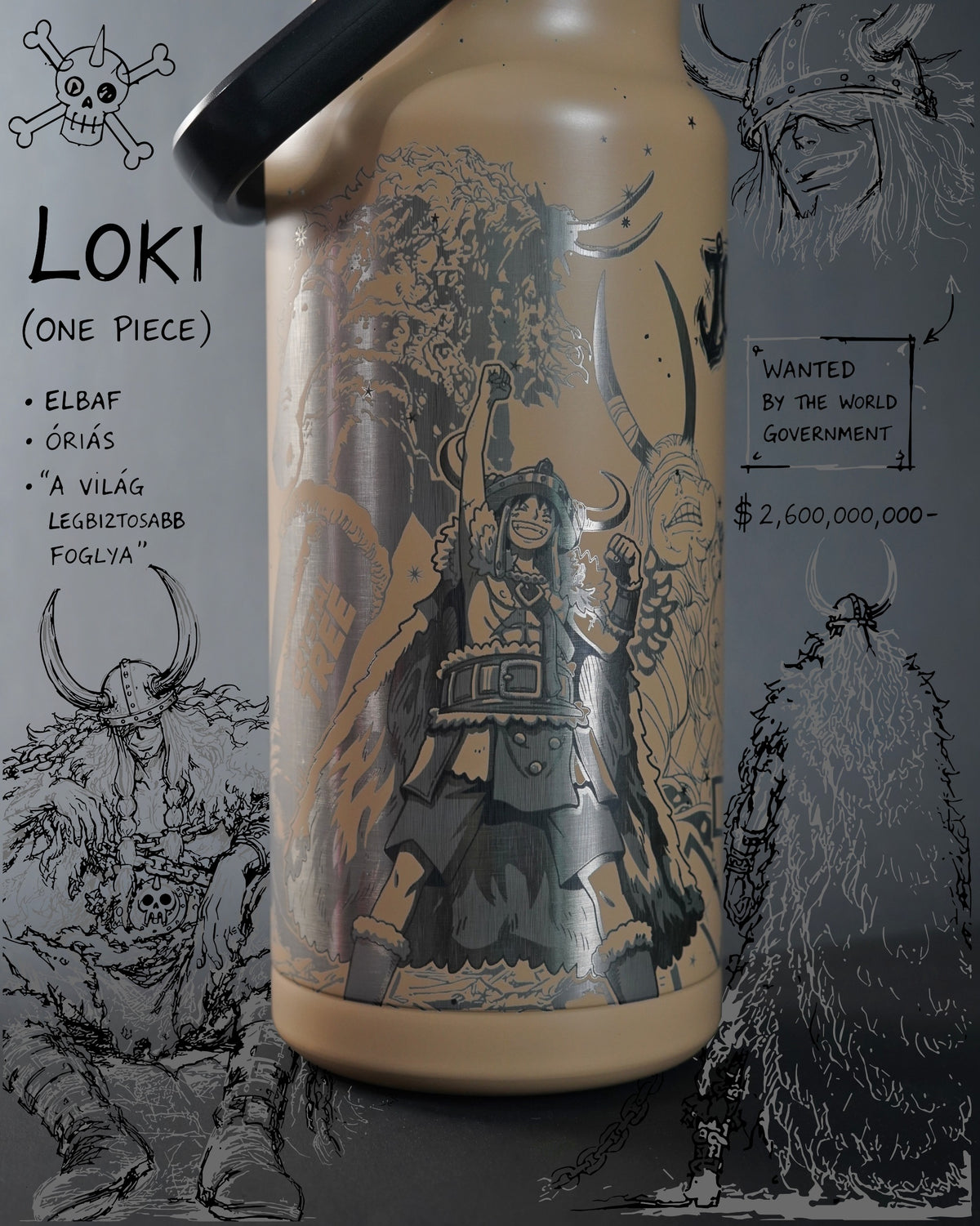 Botella 1.8L | One Piece | Loki