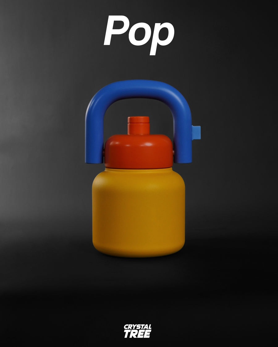 Botella Pop Amarilla | Personalizado