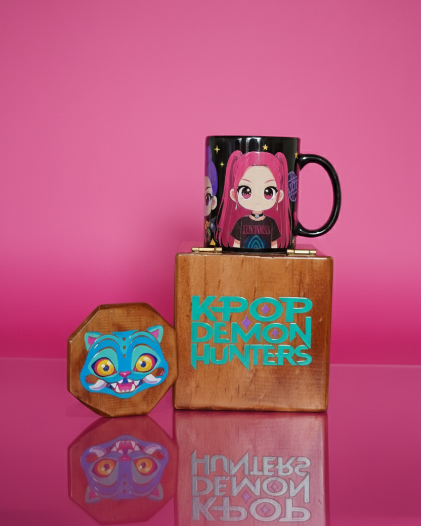 Set de Taza KPop Demon Hunters