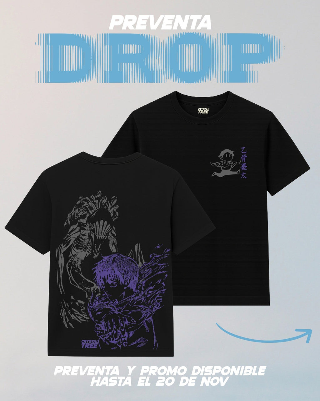 Camisa Yuta Okkotsu Jujutsu Kaisen